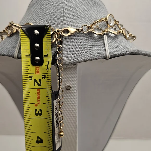 [ANN TAYLOR] Gold & Crystal Multi Layer Necklace NWT